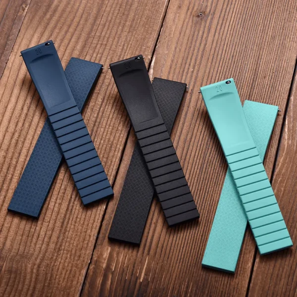 Tresse CTS FKM Rubber Quick Release Watch Strap with Deployant Clasp