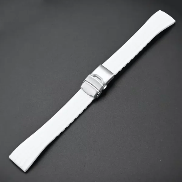 Tresse Premium Rubber Watch Strap – Quick Release & Deployant Clasp - Image 4