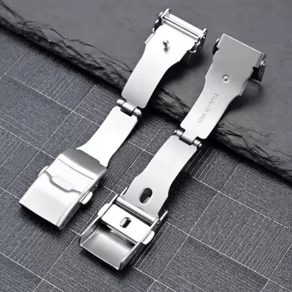 Tresse Premium Rubber Watch Strap – Quick Release & Deployant Clasp - Image 5