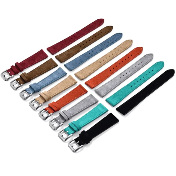 Tresse Vintage Suede Leather Quick Release Watch Strap - Image 5