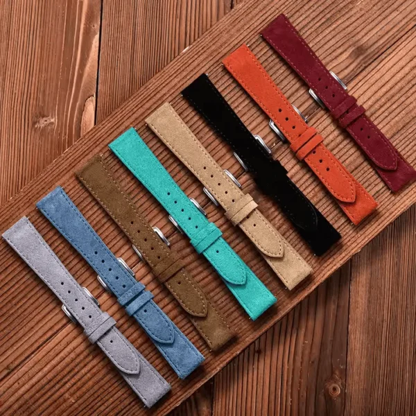 Tresse Vintage Suede Leather Quick Release Watch Strap