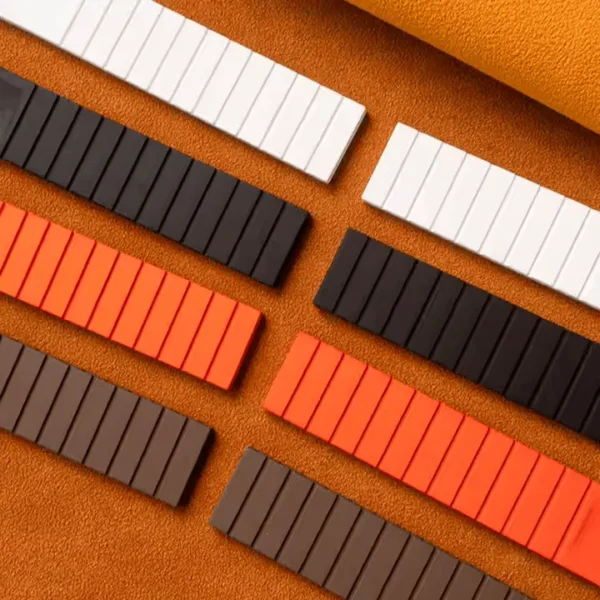 Tresse FKM Rubber Watch Strap with Leaf Spring Deployment Clasp - Image 3