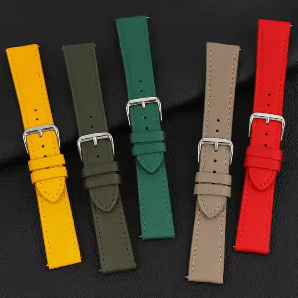 Tresse Lychee Texture Full Grain Leather Watch Strap - Image 4