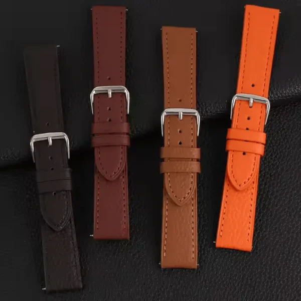 Tresse Lychee Texture Full Grain Leather Watch Strap - Image 5
