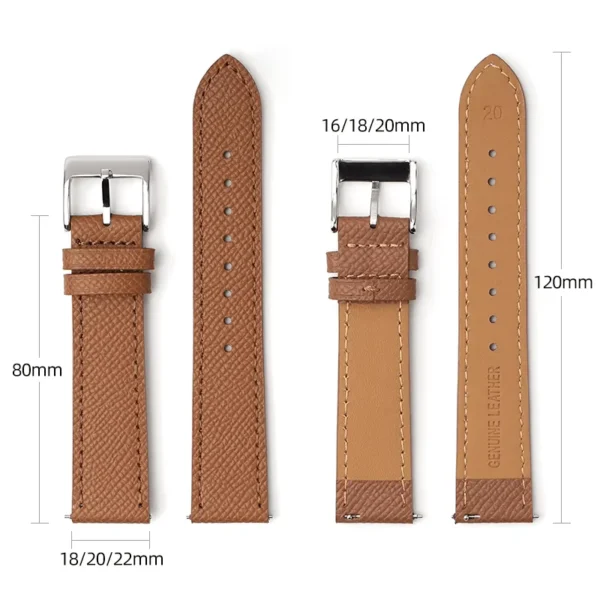 Premium Epsom Leather Watch Strap - Image 5