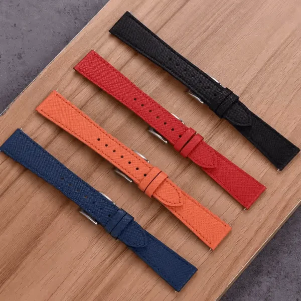 Tresse Premium Saffiano Leather Watch Strap
