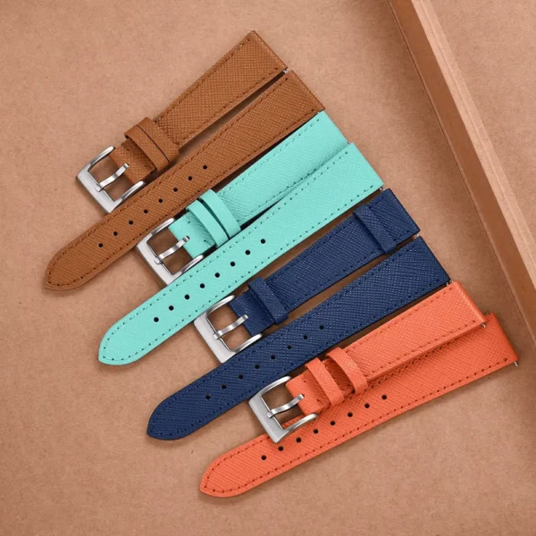 Tresse Premium Saffiano Leather Watch Strap - Image 2