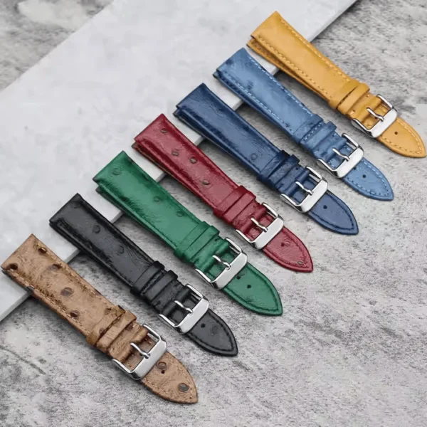 Tresse Premium Ostrich Leather Watch Strap - Image 2