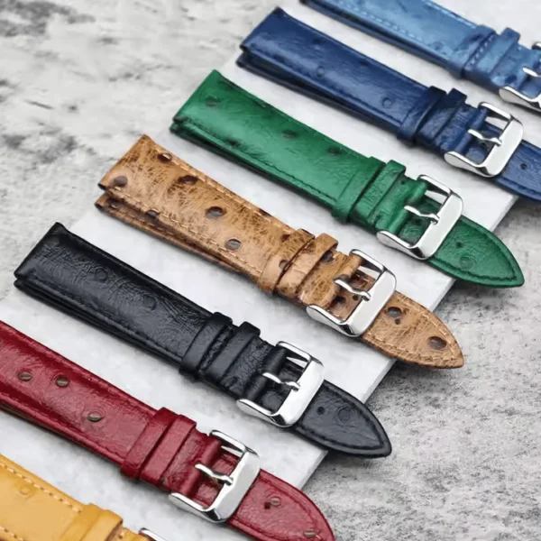 Tresse Premium Ostrich Leather Watch Strap - Image 3