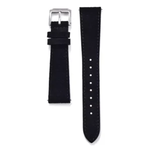 Black Suede Leather Strap with Quick Release