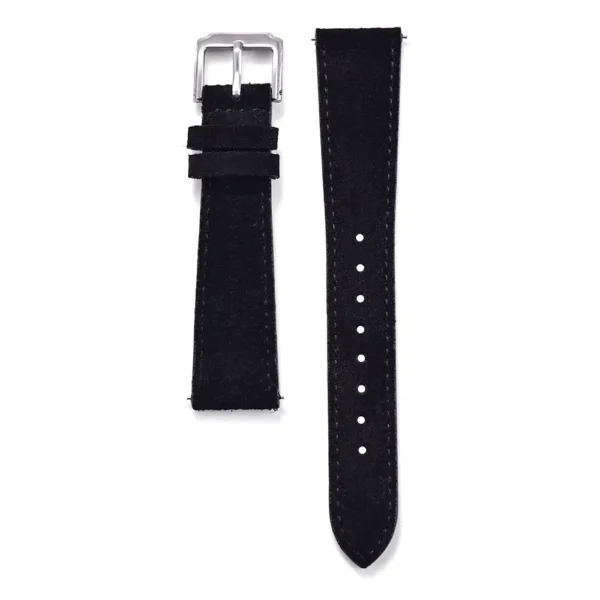 Black Suede Leather Strap with Quick Release