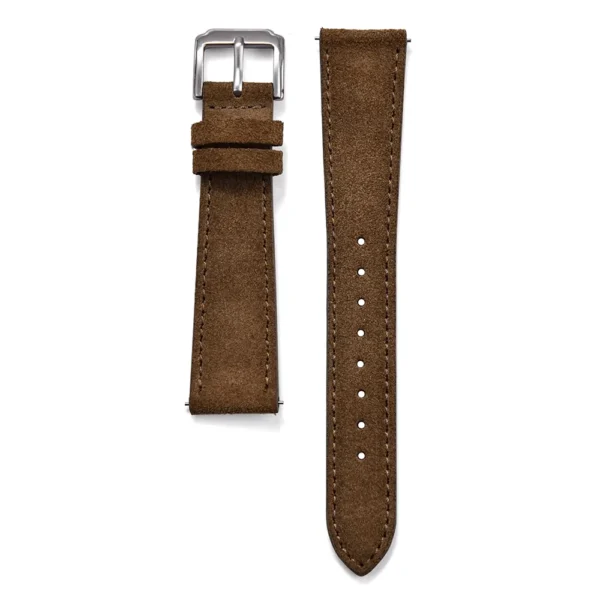 Brown Suede Leather Strap with Quick Release