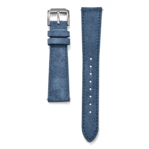 Denim Blue Suede Leather Strap with Quick Release
