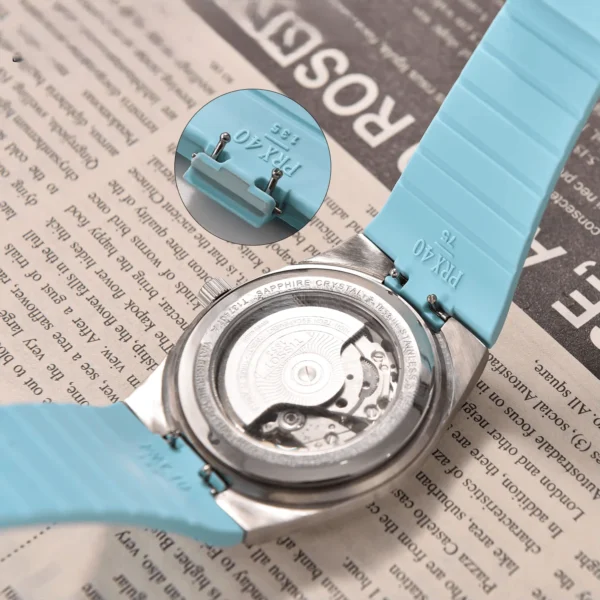 FKM Rubber Strap for Tissot PRX – 40mm | Premium Integrated Fit - Image 3