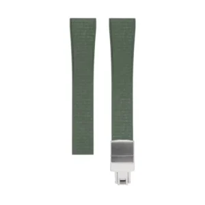 Green Mosaic CTS Rubber Watch Strap with Clasp