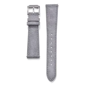 Grey Suede Leather Strap with Quick Release