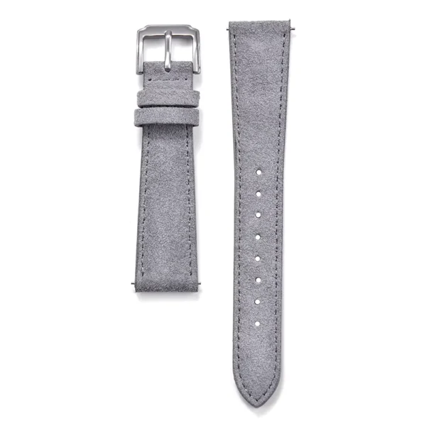 Grey Suede Leather Strap with Quick Release