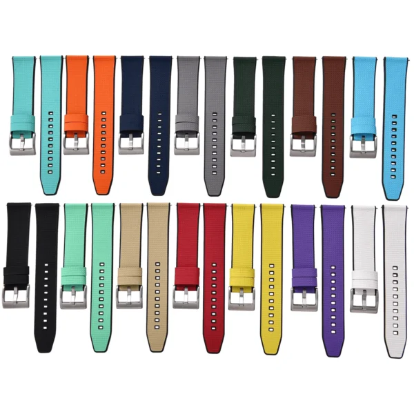 Sailcloth Pattern FKM Rubber Strap with Quick Release - Image 4