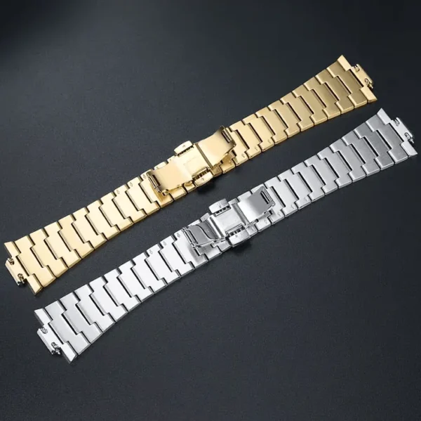 Tissot PRX Compatible Integrated Metal Bracelet – Stainless Steel & Gold Finish - Image 5