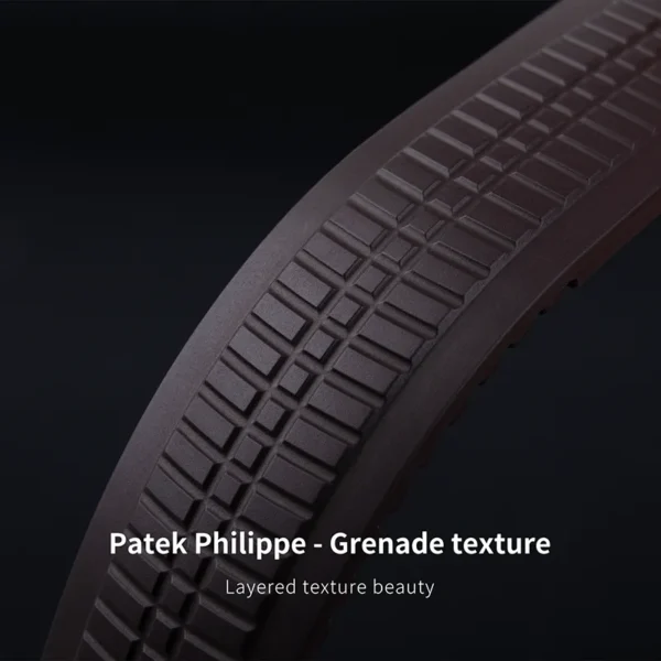 FKM Soft Rubber Strap 22mm – Compatible with Patek Philippe Aquanaut 5168 / 5968 | Premium Replacement Watch Band - Image 3