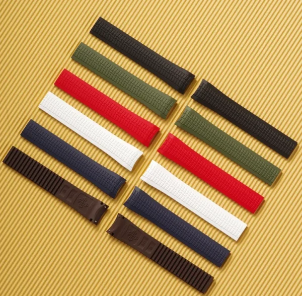 Premium FKM Rubber Strap – Compatible with Patek Philippe Aquanaut & Nautilus 5164 / 5167 | Luxury Replacement Watch Band