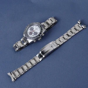 Oyster Style 316L Stainless Steel Bracelet for Seiko Prospex Speedtimer SSC911 / SSC913 / SSC915 / SSC947 – 21mm Silver