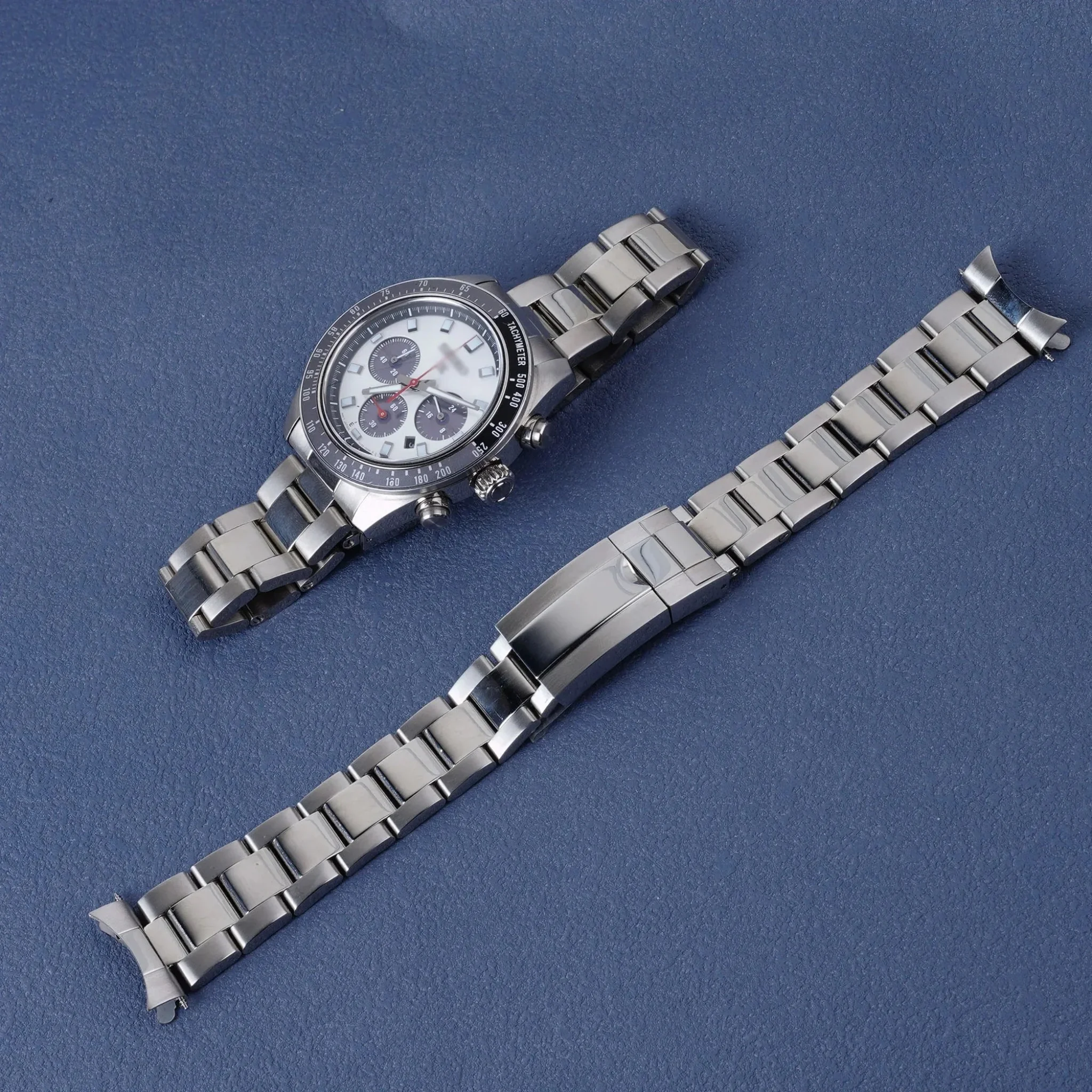Oyster Style 316L Stainless Steel Bracelet for Seiko Prospex Speedtimer SSC911 / SSC913 / SSC915 / SSC947 β 21mm Silver