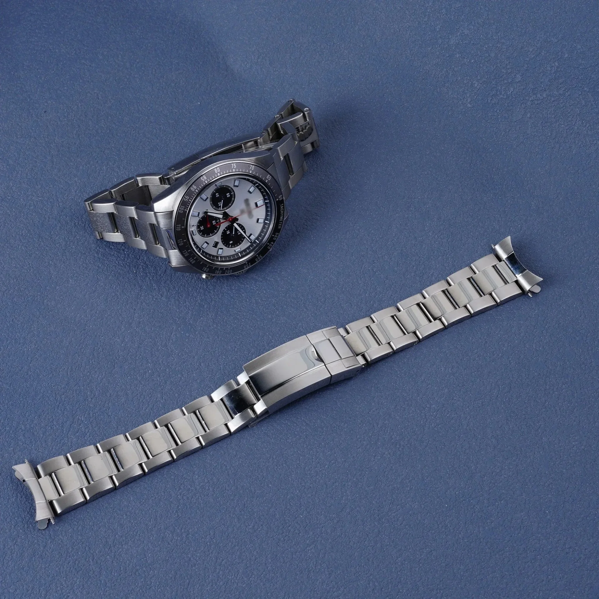 Oyster Style 316L Stainless Steel Bracelet for Seiko Prospex Speedtimer SSC911 / SSC913 / SSC915 / SSC947 β 21mm Silver - Image 2